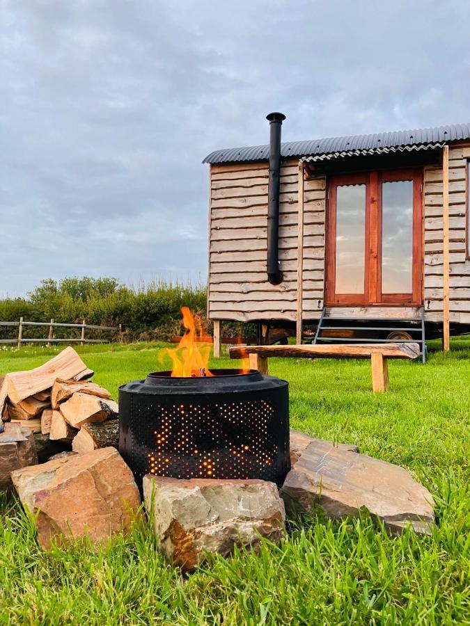 Shepherds Hut In A Private Meadow With Sea Views Hartland Exterior foto