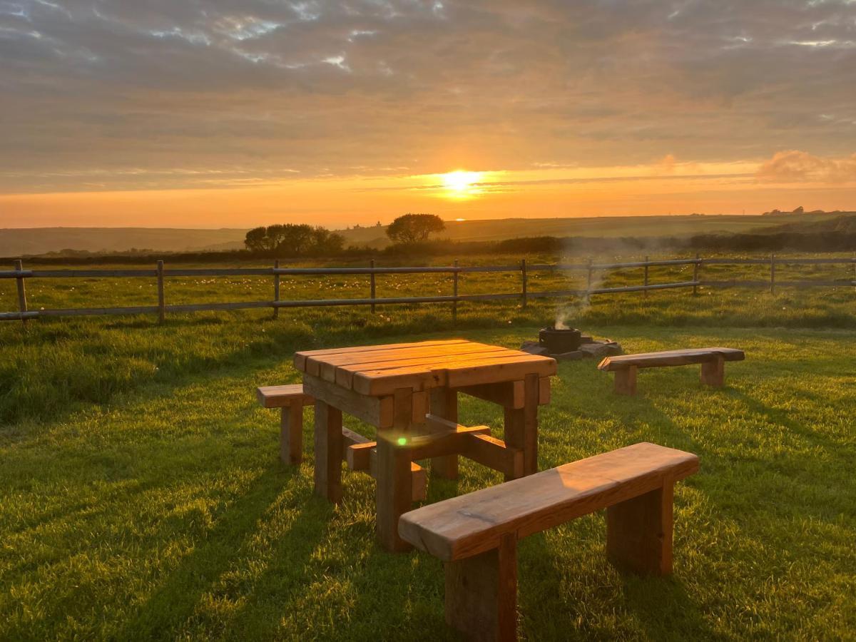 Shepherds Hut In A Private Meadow With Sea Views Hartland Exterior foto
